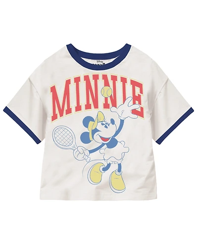 Disney Big Girls Minnie Short Sleeve Tennis T-Shirt