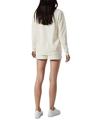 Three Dots Women's Christy Long-Sleeve Hooded Sweatshirt