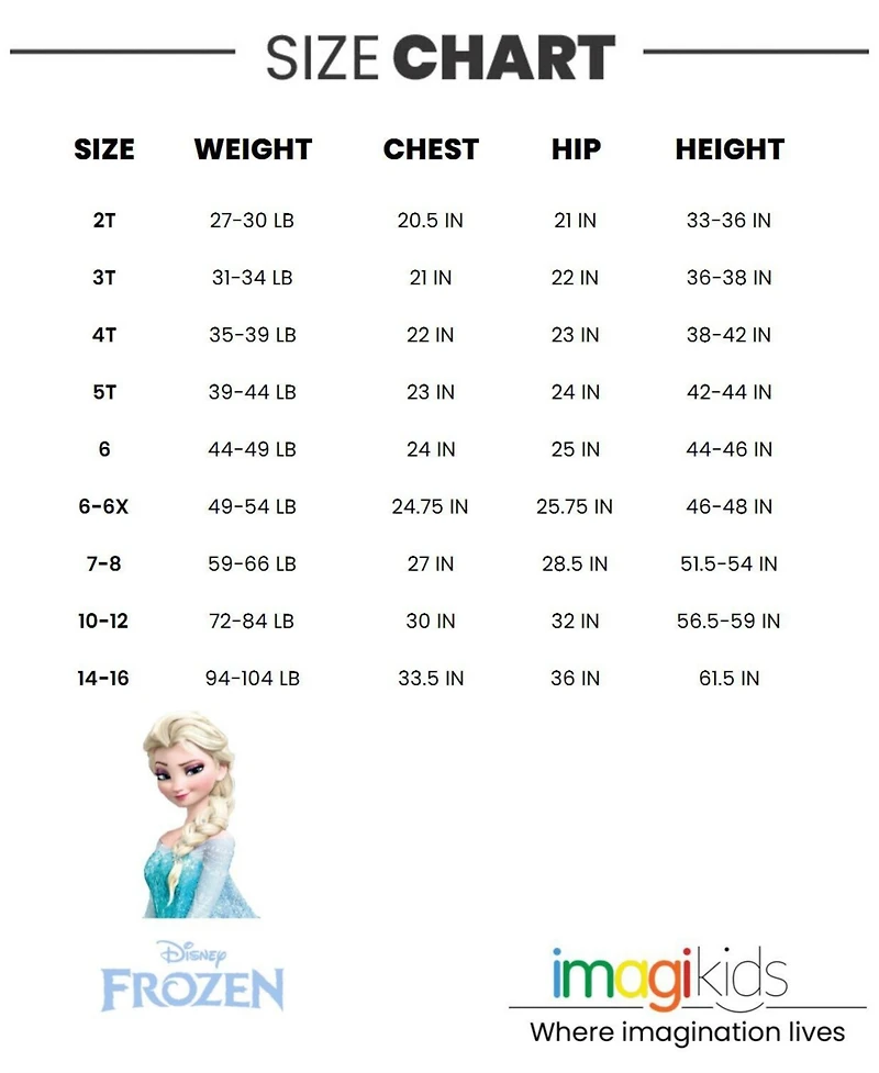Disney Princess Frozen Girls Romper With Skirt Overlay Toddler |Child