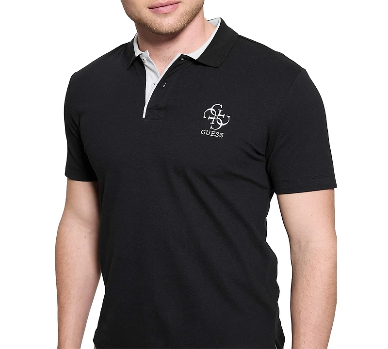 Guess Men's Lyle Slim-Fit Short Sleeve Polo Shirt