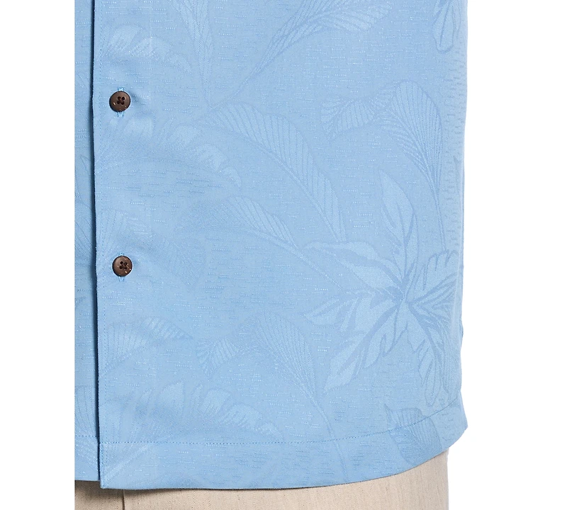 Cubavera Men's Palm Print Short-Sleeve Button-Down Shirt