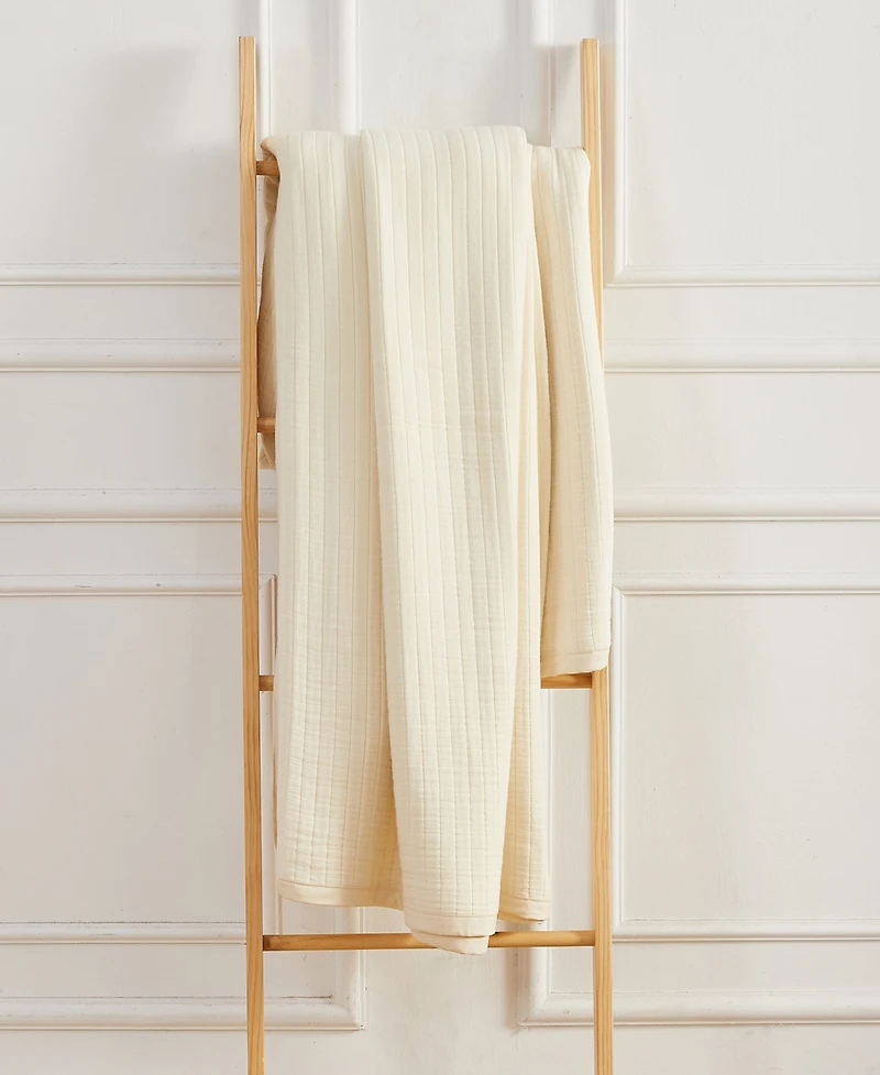 Melange Home Cotton Gauze Blanket, Twin