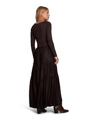 Belle & Bloom Women's Let Me Love You Tiered Maxi Dress