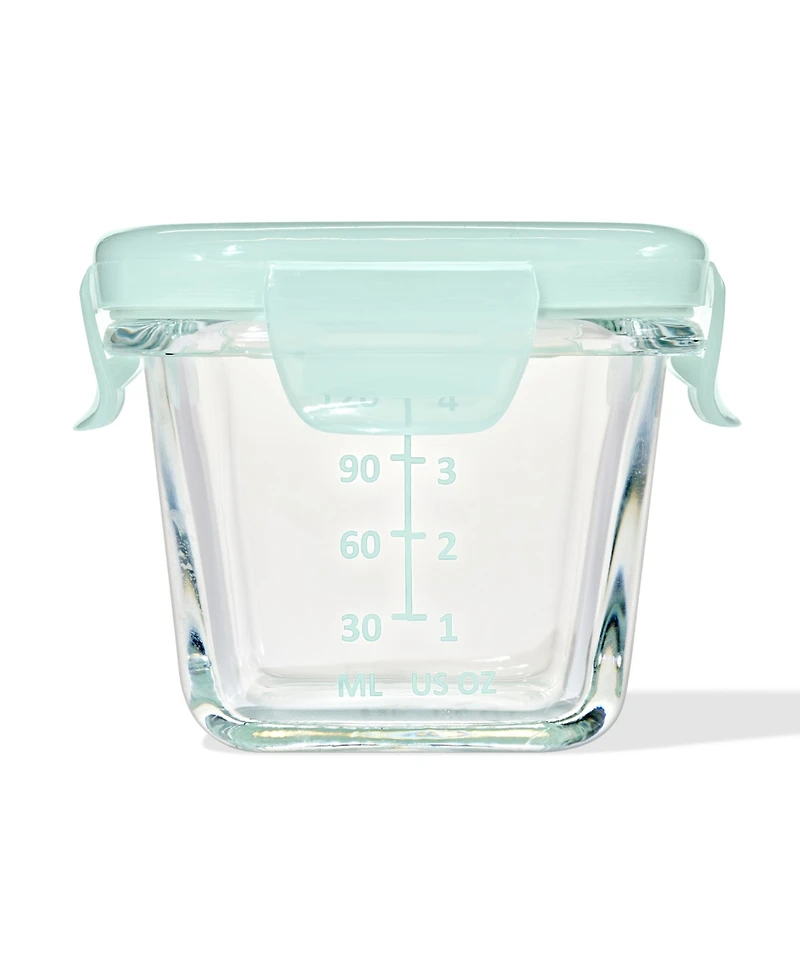 Oxo Tot Glass 4-Pack Baby Blocks Food Storage Containers