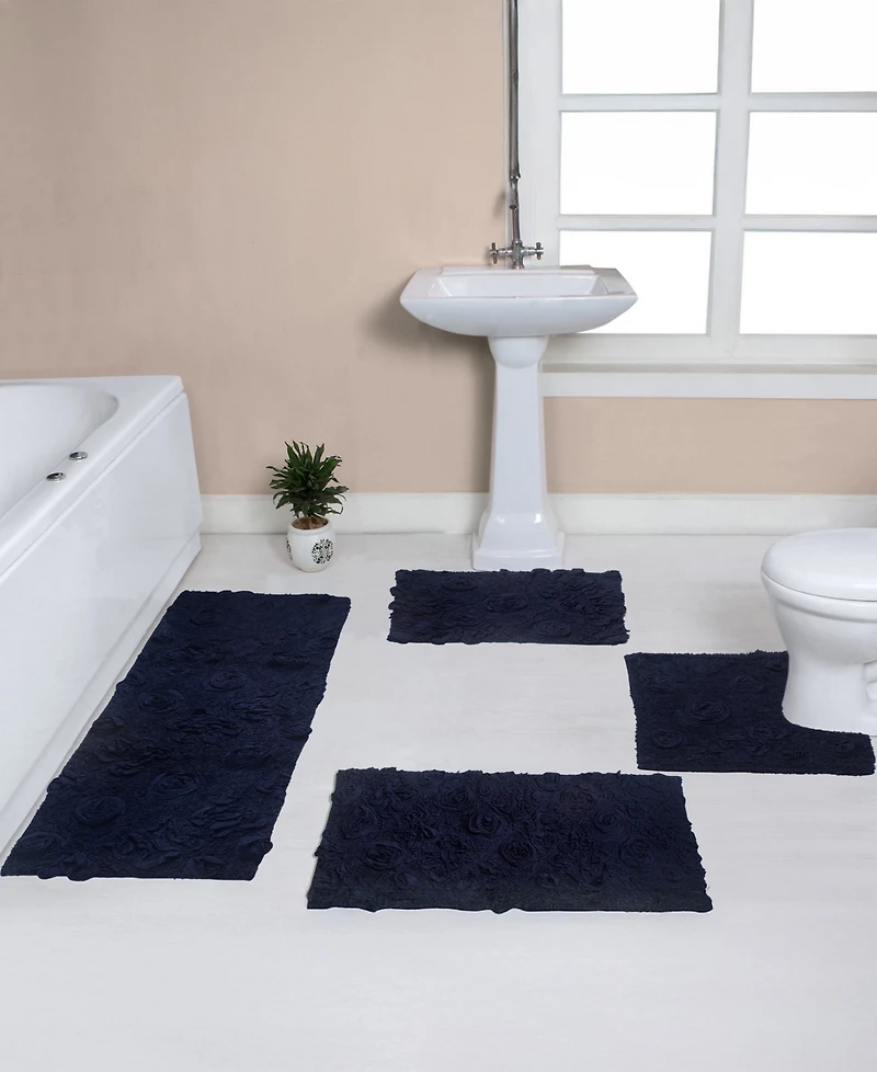 Home Weavers Modesto 4-Pc Bath Rug Set
