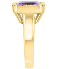 Effy Amethyst Solitaire Statement Ring (5-3/8 ct. t.w.) in 14k Gold-Plated Sterling Silver
