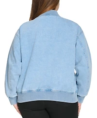 Levi's Plus Size Varsity Cotton Denim Bomber Jacket