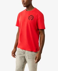 True Religion Men's Short Sleeve Buddha Face T-Shirt