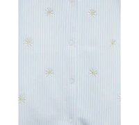 Little Me Baby Girls 2-Pc. Embroidered Cotton Romper & Headband Set