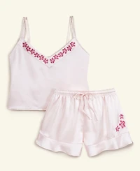 Macy's Flower Show Women's Embroidered Cami 2-Pc. Sleep Set, Exclusively at