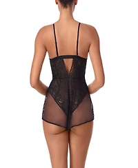 Dkny Women's Deco Lace Romper Chemise- DK7559