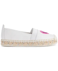 Karl Lagerfeld Paris Women's Manika Heart Patch Espadrille Flats