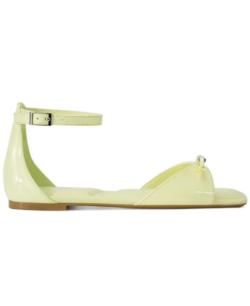 Dkny Women's Dazey Ankle Strap Flat Sandals