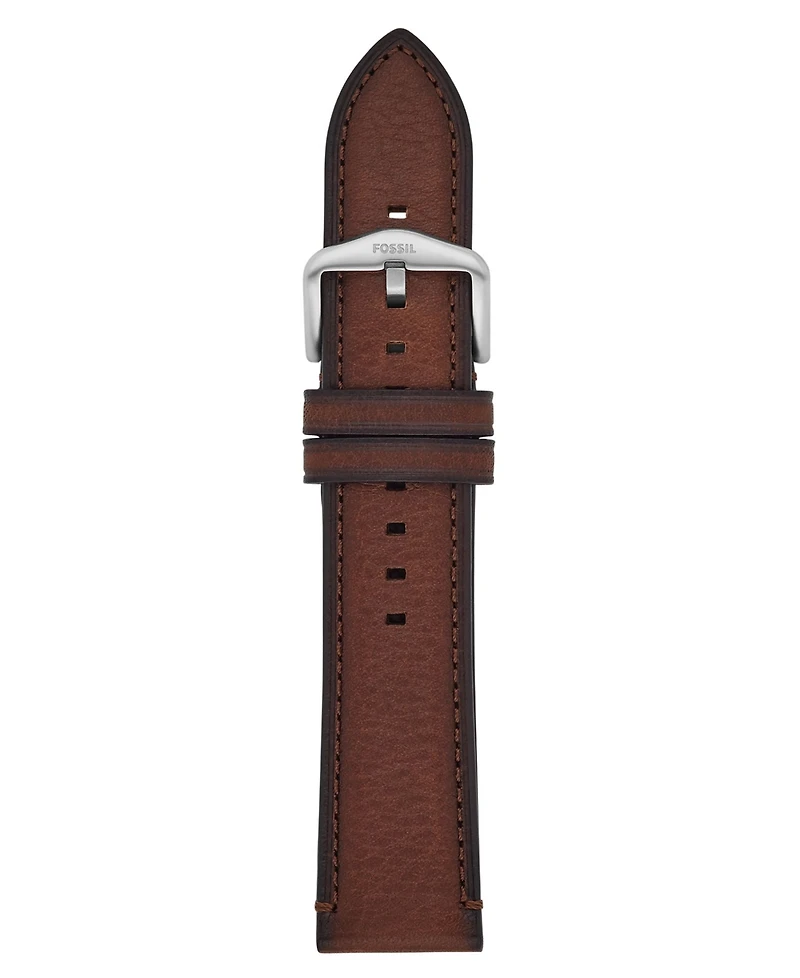 Fossil Men's Brown Leather Watch Band, 22mm