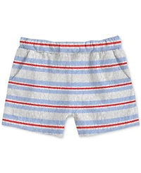 Disney Baby Boys 2-Pc. Mickey Mouse Stripe Hoodie & Shorts Set