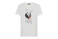 Olsen Women's Funky Puppy Printed T-Shirt