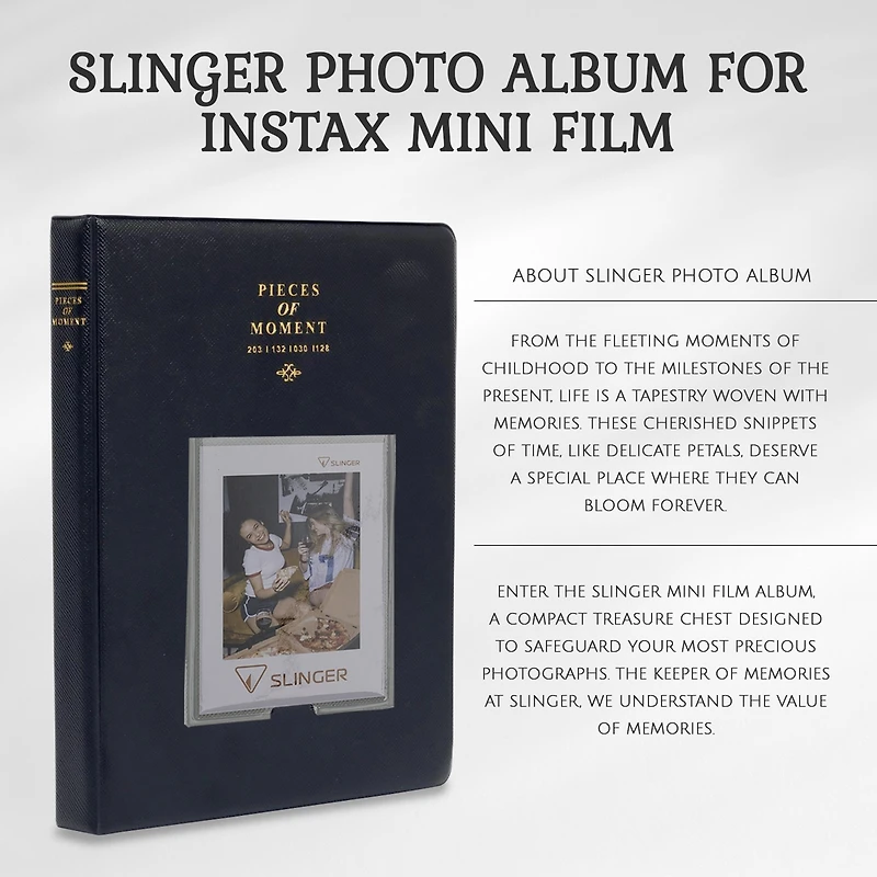 Fujifilm Instax Mini 99 Instant Film Camera, Matte Black, Bundle with 2x Instant Daylight Film, Photo Album and Protective Case