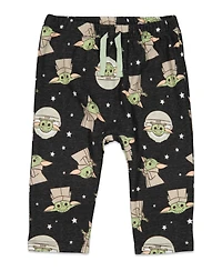 Star Wars Baby Boys Yoda Bodysuit T-Shirt and Pants 4 Piece Layette Set