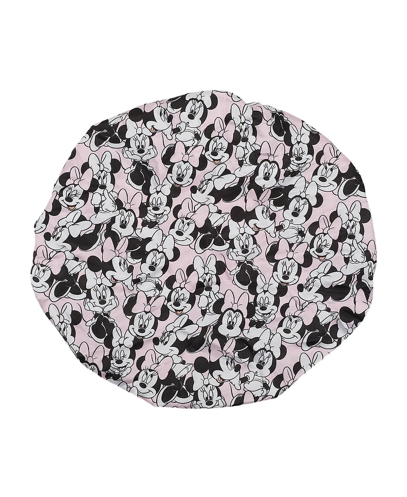 Disney Minnie Mouse All-Over Print Pink Satin Bonnet