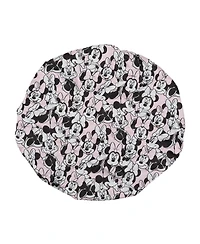 Disney Minnie Mouse All-Over Print Pink Satin Bonnet