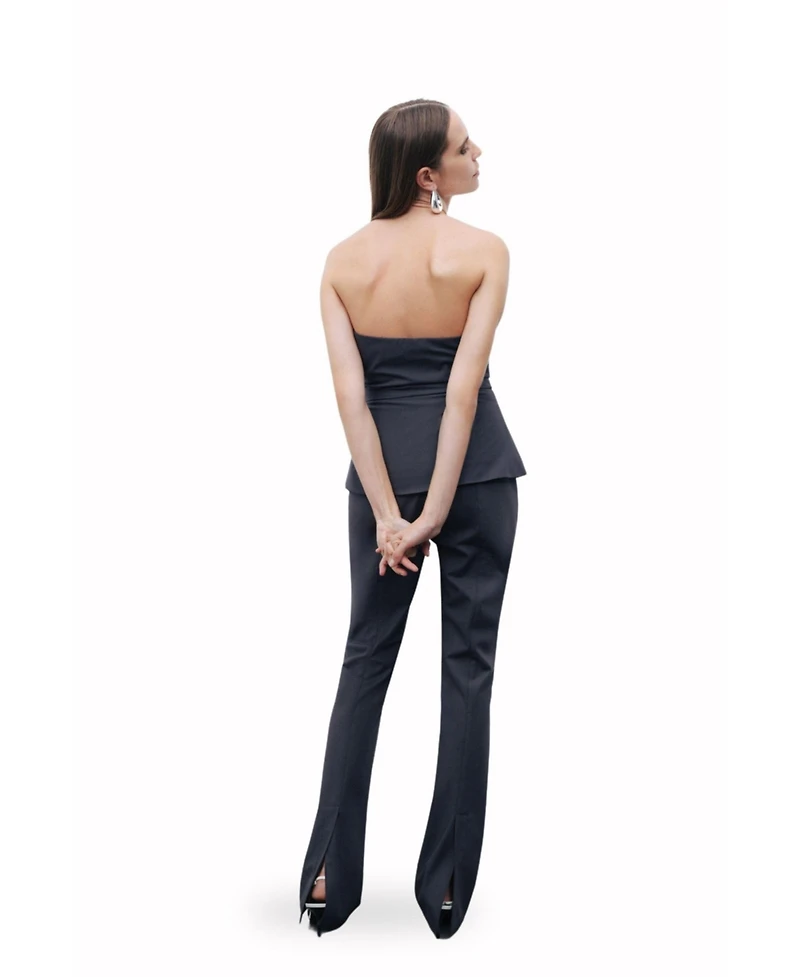 Nocturne Women's Zippered Corset Look Blouse