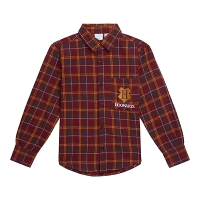 Harry Potter Toddler Boys Flannel Button Down Dress Shirt