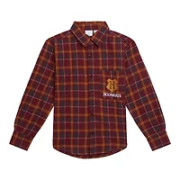 Harry Potter Toddler Boys Flannel Button Down Dress Shirt