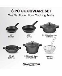 Piece Nesting Cookware Set with Silicone Handle Covers