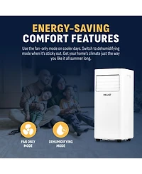 Newair 10,000 Btu Portable Air Conditioner (6,000 Btu Doe), Compact Ac Design with Easy Setup Window Venting Kit, Self-Evaporative System, Quiet Opera