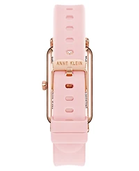 Anne Klein Women's Connect It Illume Smartwatch with Pink Leather and Pink Silicone Band, 37mm