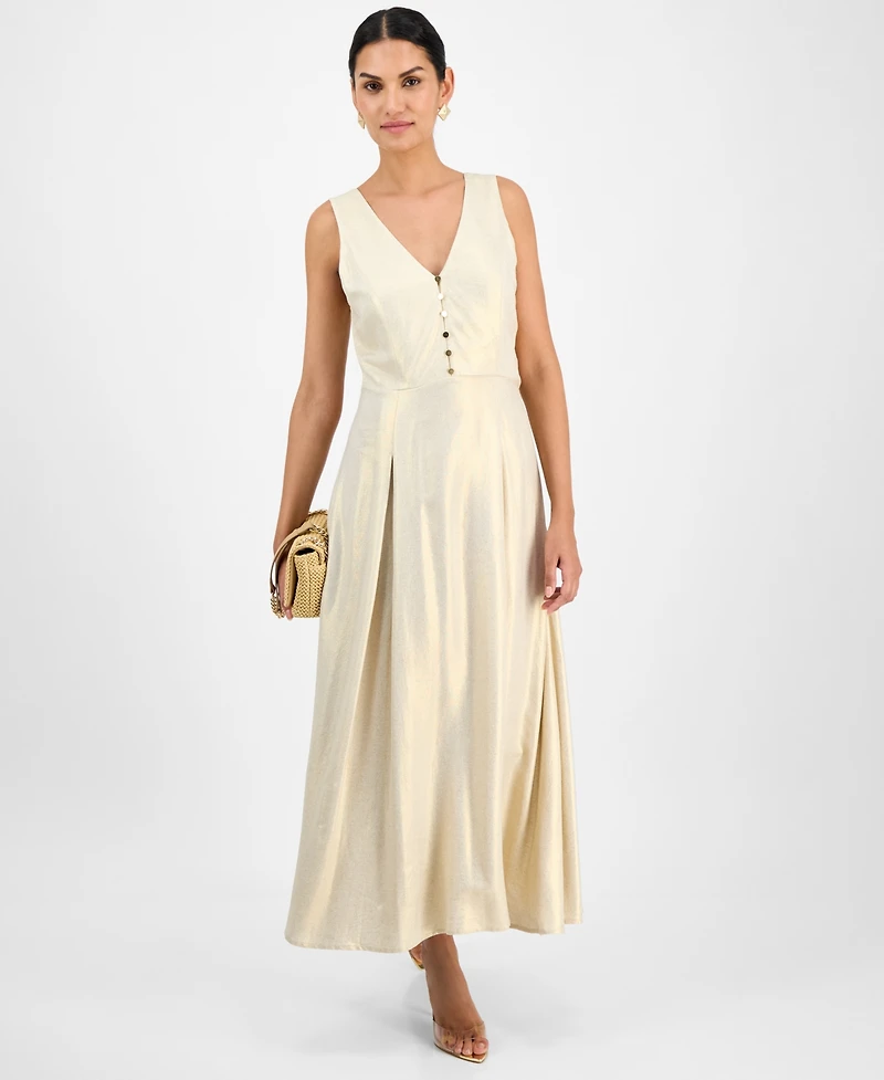 I.n.c. International Concepts Women's Button-Front Maxi Dress, Exclusively at Macy's
