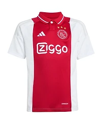 Adidas Big Boys and Girls White Ajax 2024/25 Home Replica Jersey