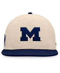 Fanatics Men's Tan Michigan Wolverines Catcher Snapback Hat