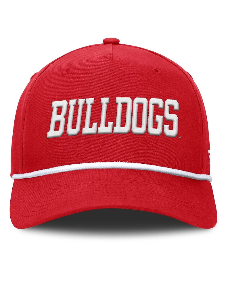 Fanatics Men's Red Fresno State Bulldogs Foul Ball Rope Adjustable Hat