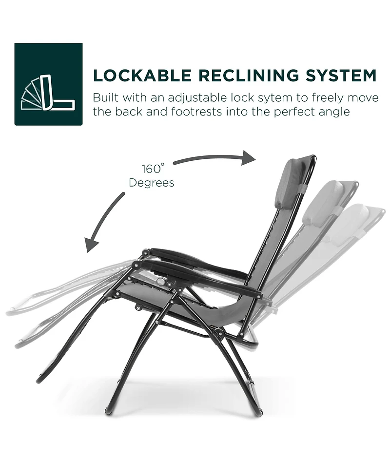 Best Choice Products Oversized Zero Gravity Chair