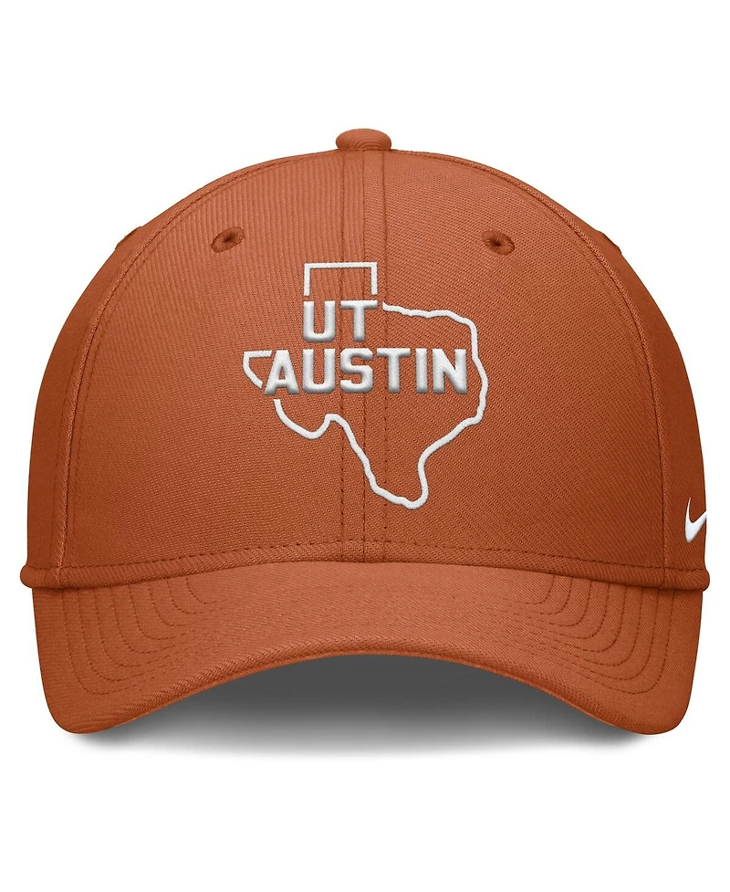 Nike Men's Texas Orange Texas Longhorns Local Swoosh Flex Hat