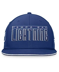 Fanatics Men's Blue Tampa Bay Lightning Fundamental Gino Stack Snapback Hat