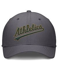 Nike Men's Gray Athletics Swoosh Performance Flex Hat