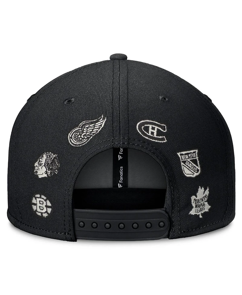 Fanatics Men's Gray Original 6 Henley Snapback Hat
