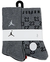 Jordan Big Kids Monogram Essential Crew Socks, Pack of 6