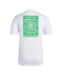 Adidas Men's White Austin Fc Local Wrap T-Shirt