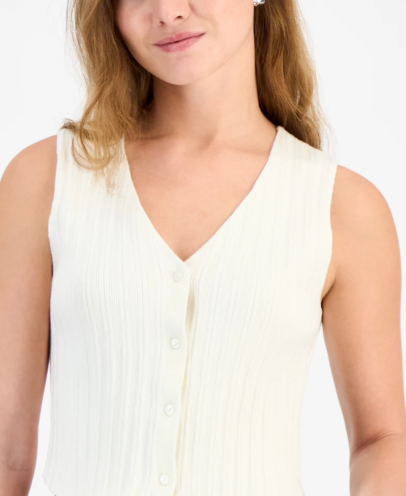 And Now This Women's Rib-Knit Sweater Vest, Exclusively at Macy's
