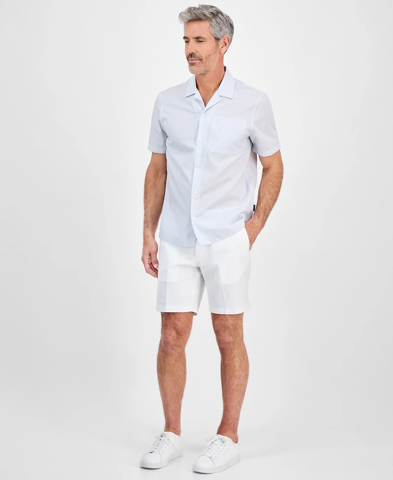 Michael Kors Men's Relaxed-Fit Dobby Stripe Shirt