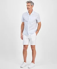 Michael Kors Men's Relaxed-Fit Dobby Stripe Shirt