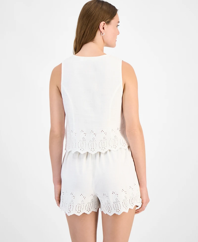 And Now This Women's Eyelet Vest Top, Exclusively at Macy's