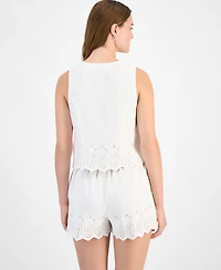 And Now This Women's Eyelet Vest Top, Exclusively at Macy's