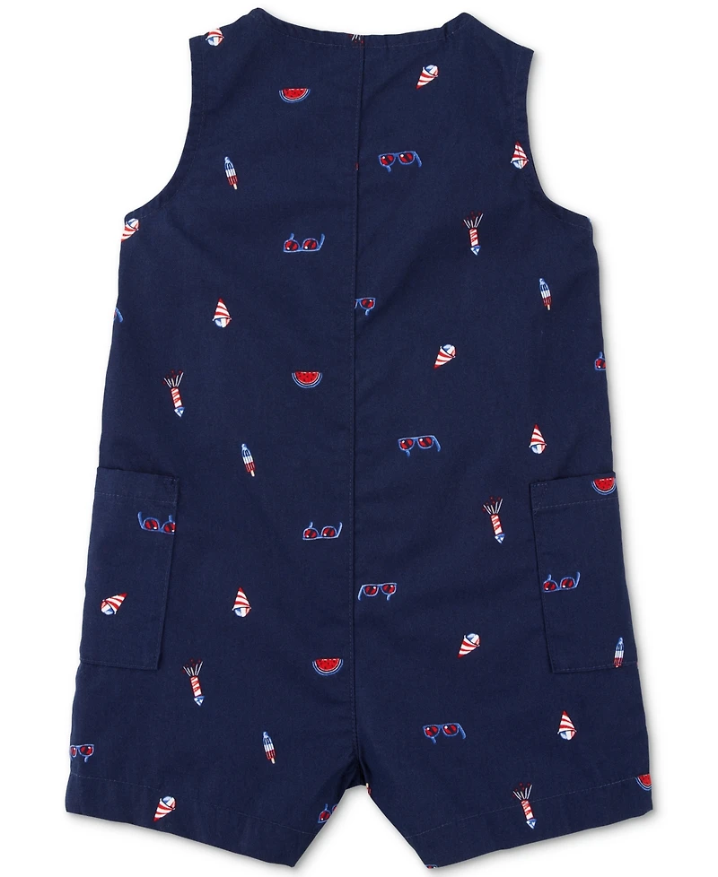 Carter's Baby Boys 4th of July Button-Down Romper