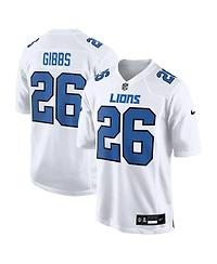 Nike Men's Jahmyr Gibbs White Detroit Lions Tundra Fashion Game Jersey