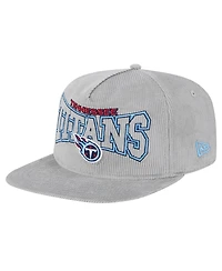 New Era Men's Gray Tennessee Titans Corduroy Golfer Adjustable Hat