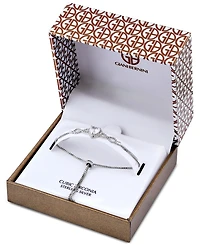 Giani Bernini Heart Cubic Zirconia Infinity Link Bolo Bracelet (1-7/8 ct. t.w.) in 18k Gold Over Sterling Silver, Exclusively at Macy's